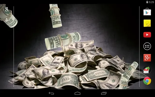 Dollars Live Wallpaper android App screenshot 0